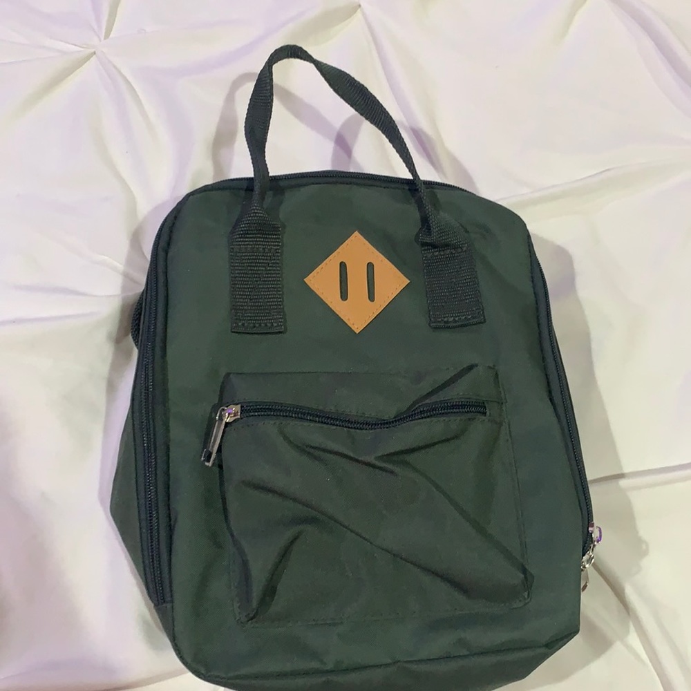 Green hand bag/ back pack
